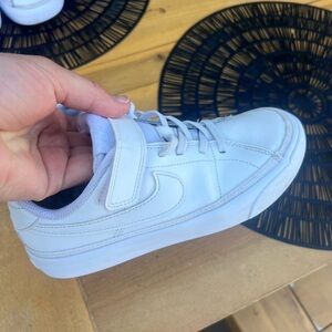 Nike Kids' White Sneakers with Velcro Strap